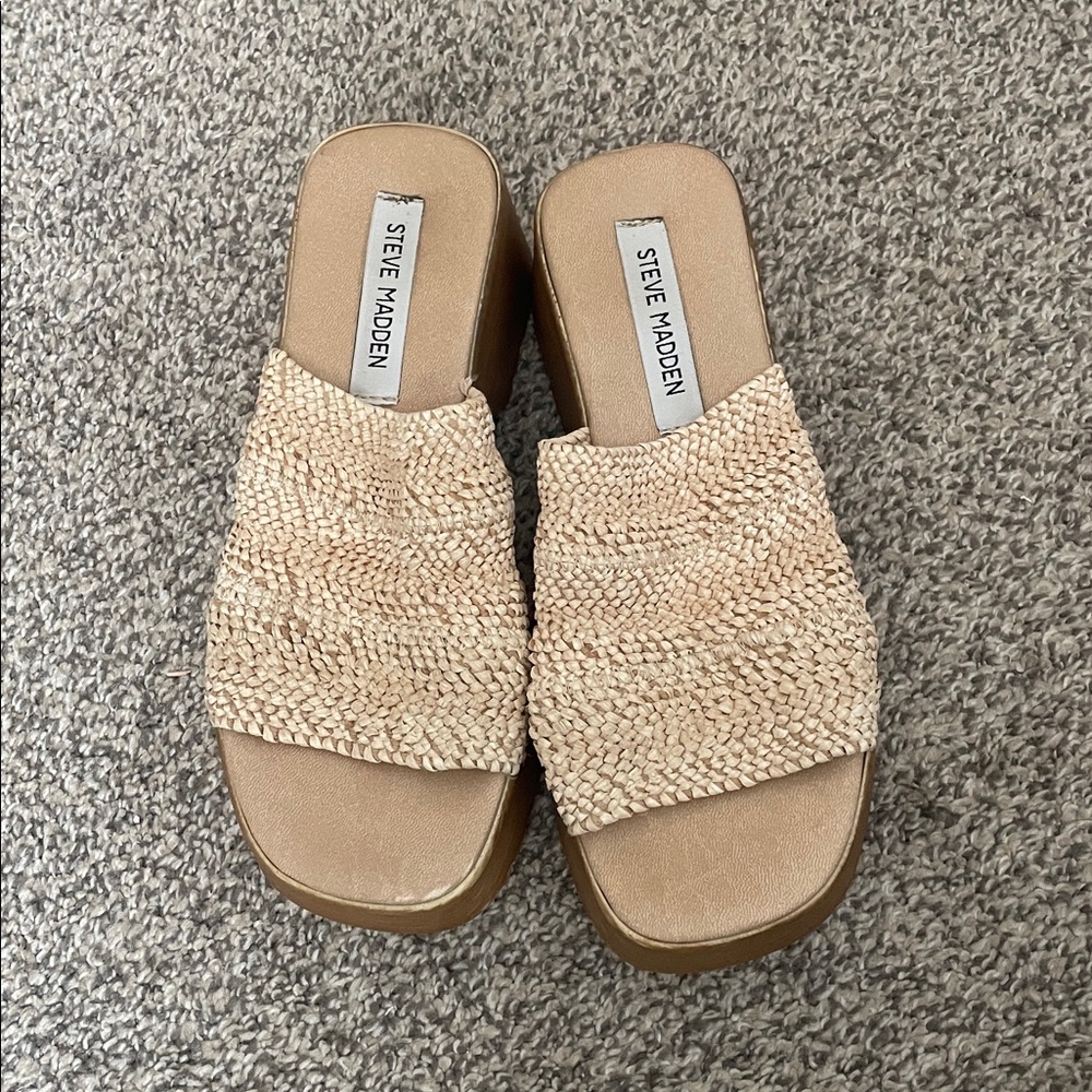 Steve Madden raffia sandals - Picture 3 of 5
